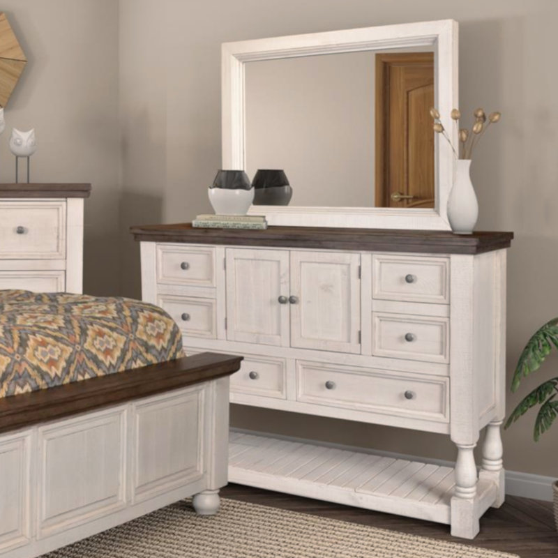 Rustic French 63'' W 6 - Drawer Dresser