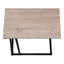 Table d'appoint, en forme de C, bout, côté, collation, stratifié, métal, contemporain, moderne-273209906
