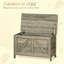 Banc de rangement de style campagnard avec armoire rabattable pour une organisation polyvalente et un décor élégant