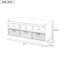 Banc de rangement en bois avec 3 tiroirs et 3 paniers Homes Collection-1935706804