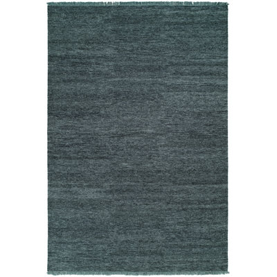 Sumak Wool Area Rug in Blue