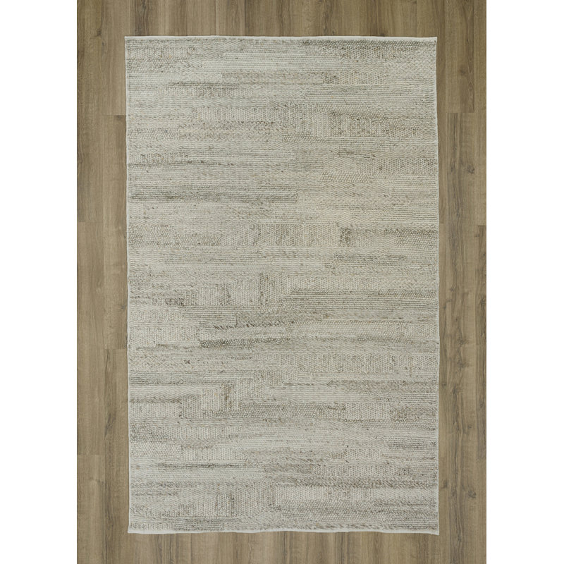 Hand-Woven 100% Polyester Area Rug, Brown, 8'9" x 11'9"