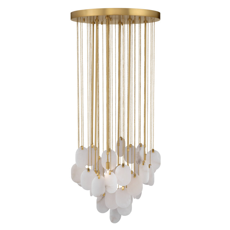 Luminaire suspendu 27,5 po Velisse, Six lumières, H 44 po x l 27,5 po x P 27,5 po