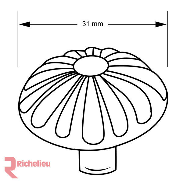 Expression 1 1/4" Diameter Round Knob, Old Copper