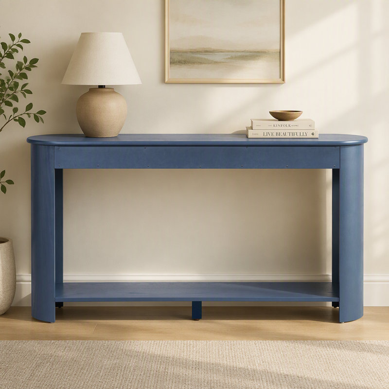 Console en bois avec tiroirs, Marine, Marine, Marine