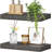 Floating Wall Shelves Set Of 2 With Invisible Brackets, 15.7 Inch Modern Hanging Shelves For Home Decor, Space-Saving Storage Solution For Bathroom, Bedroom, Kitchen, Living Room And Office