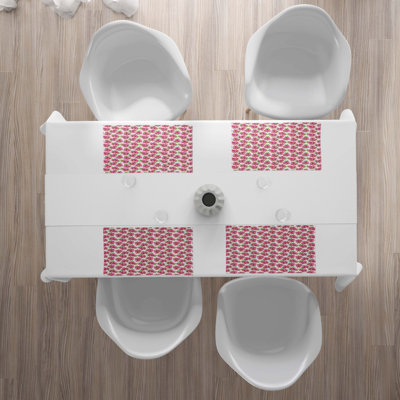 Polyester Floral Rectangle Placemat