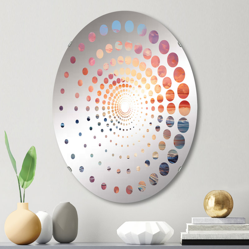 Miroir mural oval, 29,5 po x 19,6 po