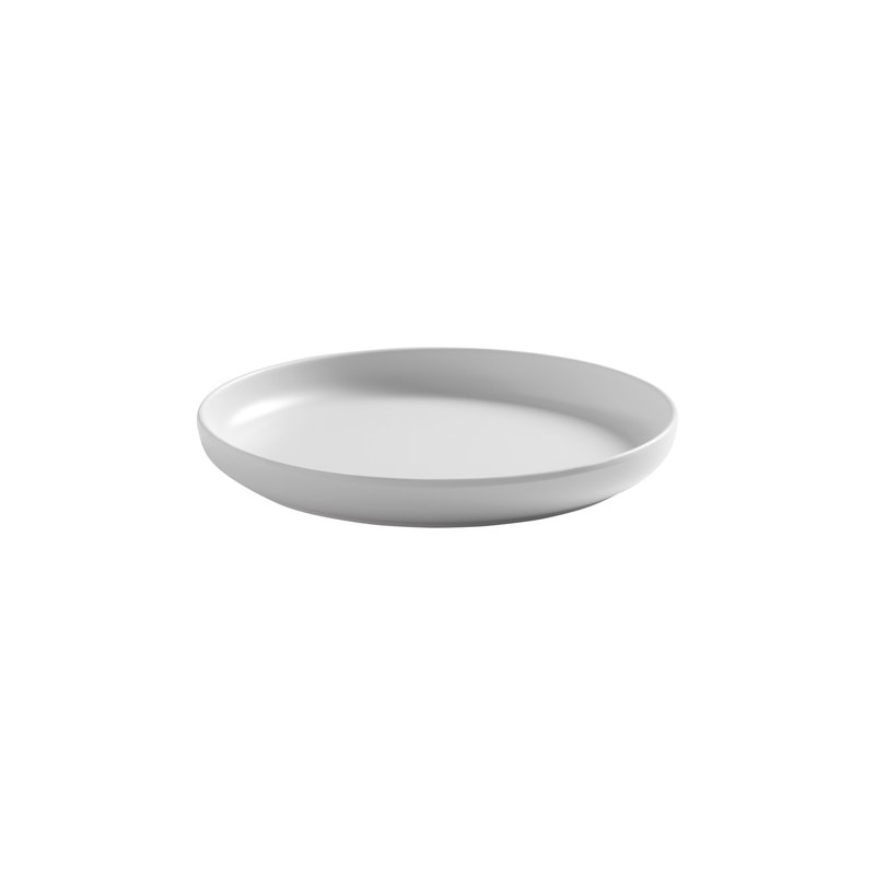 White Round Melamine Appetizer Plate, 6.25"