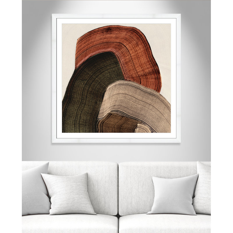 «Folded Earth I» par Casa Fine Arts, Blanc satiné, Imprimé mat, 42.5'' W x 42.5'' H