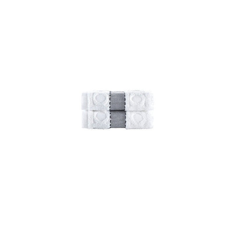 Essuie-mains 2 pièces Brooks Brothers, Blanc