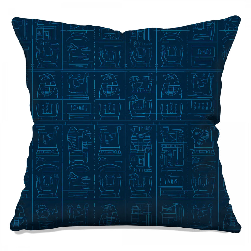 Coussins décoratifs égyptiens, 26 x 26 pouces
