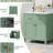 60" Bathroom Vanity, Double Ceramic Sinks, Height-adjustable Shelf, Practical Functionality - Functional Solution Versatile Use Piece-1355472558