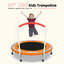 Mini trampoline d'intérieur pour enfants de 1 à 6 ans avec poignée extérieure amusante pour les enfants