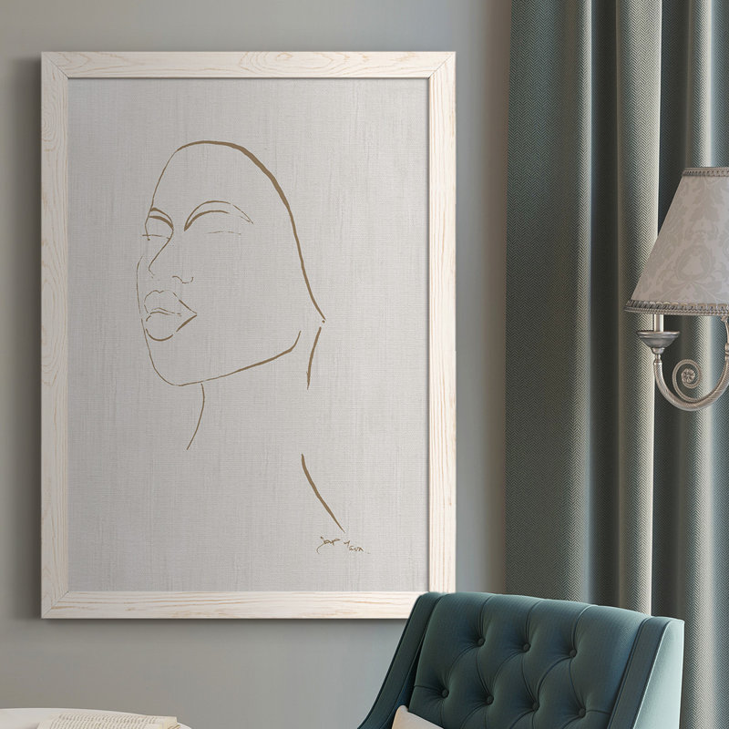 Croquis de Doen II - reproduction d'un seul cadre photo sur toile, H 37,5 po x l 27,5 po x P 1 po, Blanc