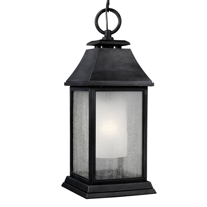 Shepherd 1 Light Outdoor Pendant, Dark Weathered Zinc
