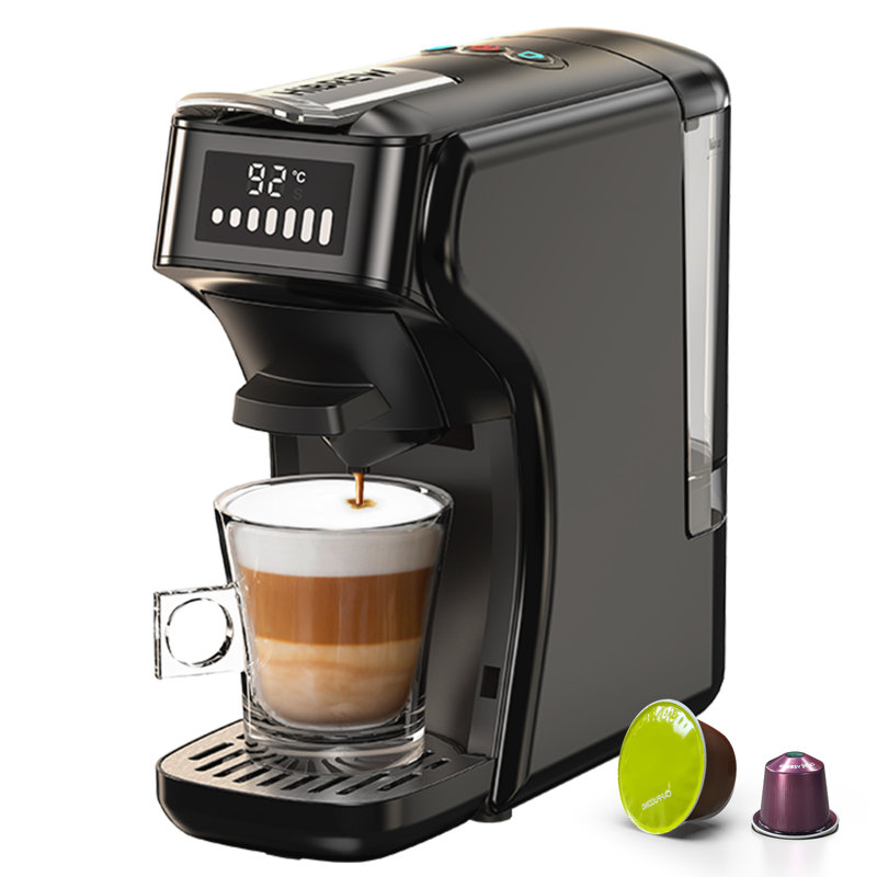 Machine à espresso multi-capsules 6-en-1 HiBREW H1B, compatible avec KCup *, Nes *, dosettes et café, cafetière à portion unique de 20 barres pour les bières chaudes et glacées