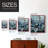 Edmonds Marina Framed Print - Solid Wood-137565058-137565059