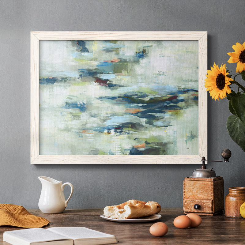 «Drifting Through Dreams» - Toile tendue avec châssis rustique, Blanc, H 28 po x l 42 po x P 1,5 po