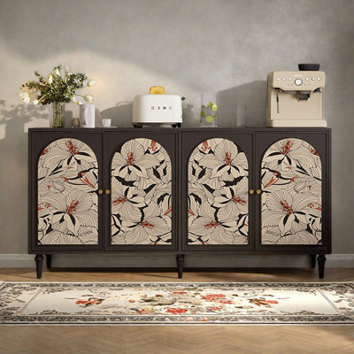 Wooden decorative multi-functional sideboard