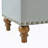 Ottoman storage bench, recessed support hinge top easy to open, rivet trim around, bedroom, entrance, living room, linen-999780912