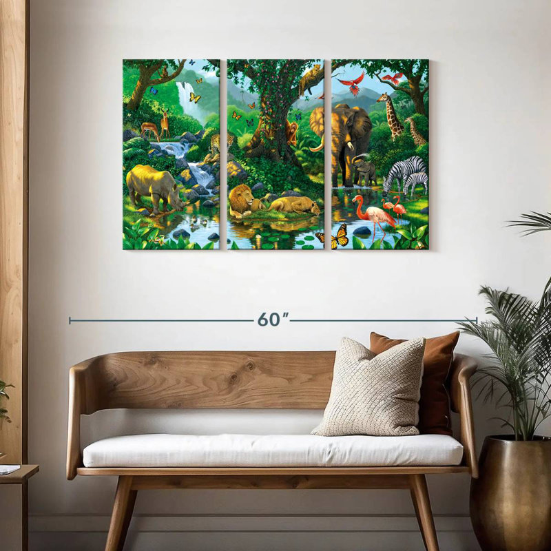Brampt Jungle Harmony, 28" H x 45" W