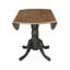 Table de salle à manger à abattant de 42 po sur piédestal en bois d'hévéa massif Philipston-1410443601-1416398433