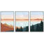 «Pastel Sunset Horizon Mountain», impression sur toile 3 pièces-91021997-91178087