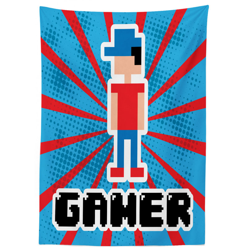 Video Games Tablecloth, 90" L x 60" W