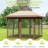 12x12 Portable Folding Canopy Tent with Mosquito Netting and Curtains, Heavy Duty Steel Frame Adjustable Height Outdoor Canopy with Wheeled Bag-126088810
