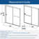 Opal Mirage MCOCOD 60" W x 72" H Double Smooth Sliding Semi-Frame Shower Door with3/8"(10mm) Clear Glass