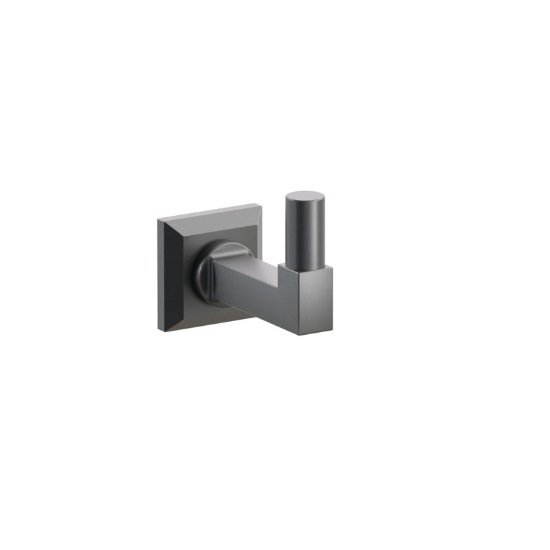 Emtek Select Single Hook w/ Chamfered Square Rosette, Square Stem & Smooth Tip, Oil Rubbed Bronze