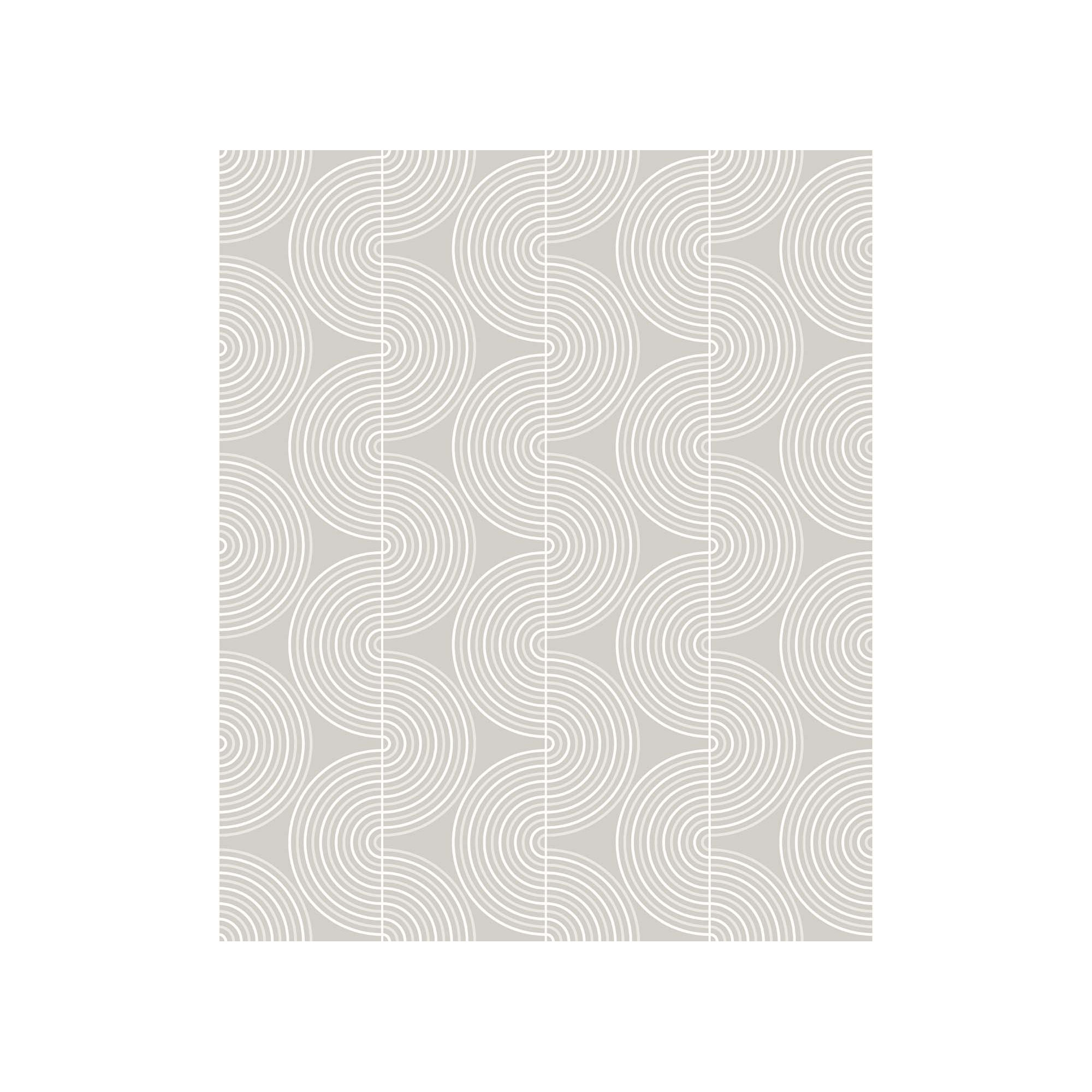 Cecile Mid-Century Peel & Stick Geometric Wallpaper, Gray