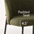 5-Piece Round Dining Table Set For 4 With Black Pedestal Table And 4 Upholstered Chairs-111570512
