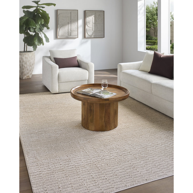 Rachel Zoe X Livabliss The Studio Edit Machine Woven Rug, Beige, Rectangle 9' x 11'12"