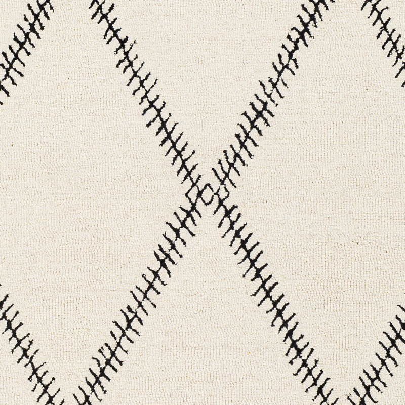 Wool Geometric Indoor Rug, Rectangle 9' x 12'
