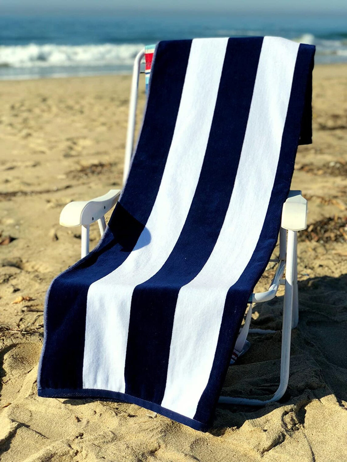 sussexhome Large Beach Towel UltraAbsorbent 100 Natural Cotton