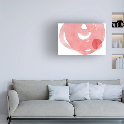 Bolog Amini54 Minimal Pink Abstract 07 Canvas Art