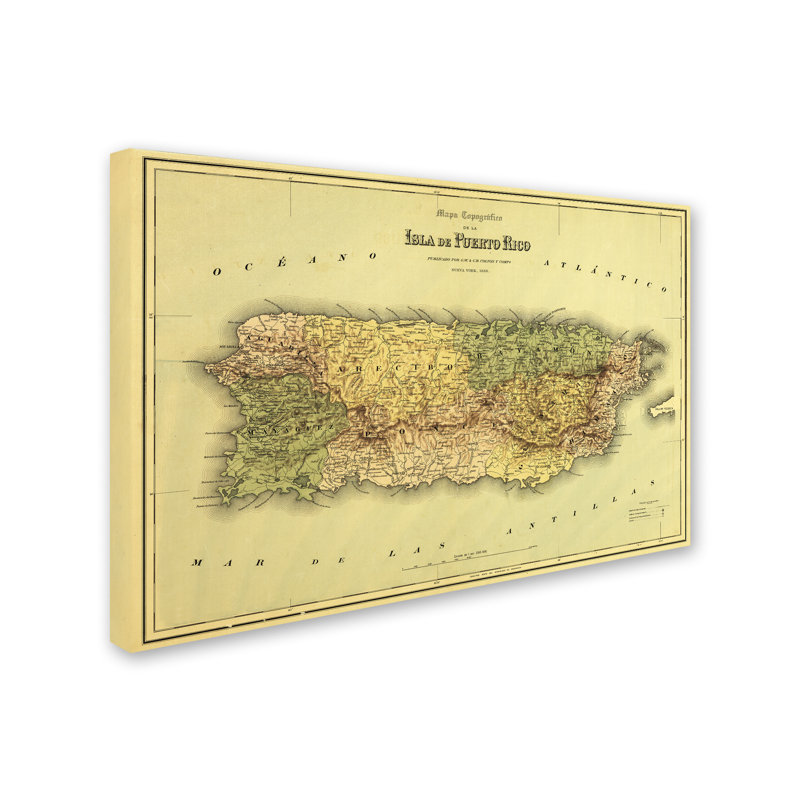 «Map 29» par Kadey, impression sur toile, H 12 po x l 19 po x P 2 po