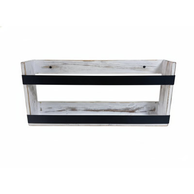 Porte-revues double en bois massif