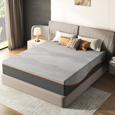 12 Inch Fiberglass King Size Memory Foam Mattress, Medium Feel, Breathable Cooling Layers, - Us Foam, Cover, Relieving, Tea And Charcoal, For Delivery , Cooling, , Easy