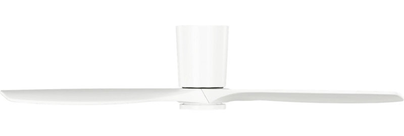 Seyra Smart Hugger LED Ceiling Fan, Matte White, 52" Wide, Matte White