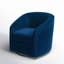 Holden 31.5" Wide Velvet Swivel Barrel Chair-960643140