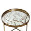 Aldene 80cm Round Metal Coffee Table for Living Room, Mirror Top Centre Table-1927002659