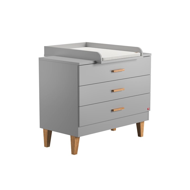 Jahn Kids 3 - Drawer Dresser, Light Grey