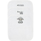 Ensemble de serviettes de toilette en coton 3 pièces 100% Lamb