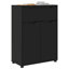 Bathroom Cabinet Height Adjustable with Drawer Engineered Wood Storage-1865359048