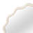 Round Wavy Wall Mirror With Solid Wood Frame-105114032