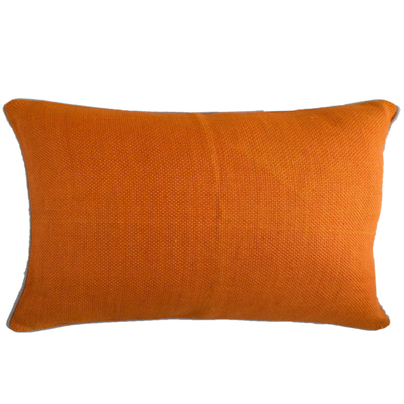Housse de coussin en duvet et lin, Orange