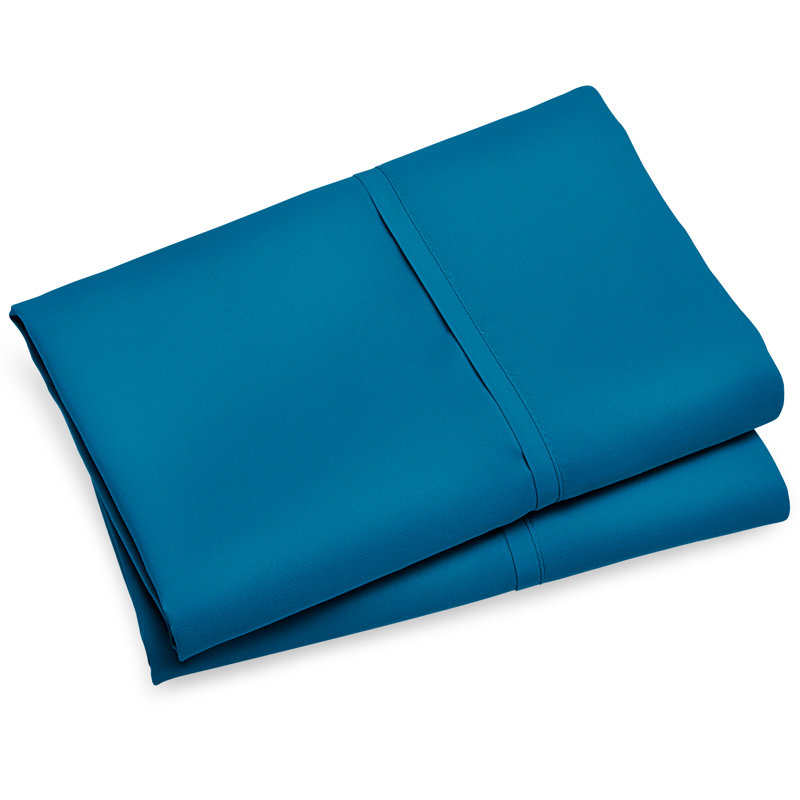 Microfiber Pillowcase, 12 Standard Pillowcases, Medium Blue